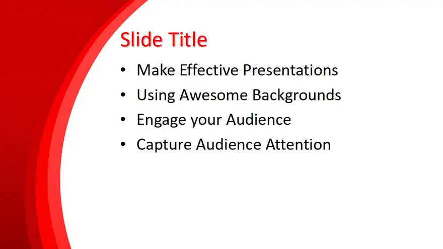 Free Background Red PowerPoint Template
