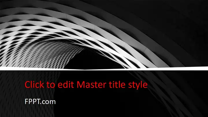 Free Black and White PowerPoint Template