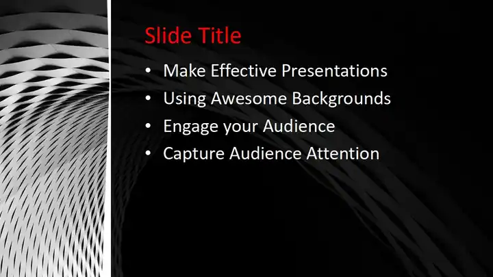 Free Black and White PowerPoint Template