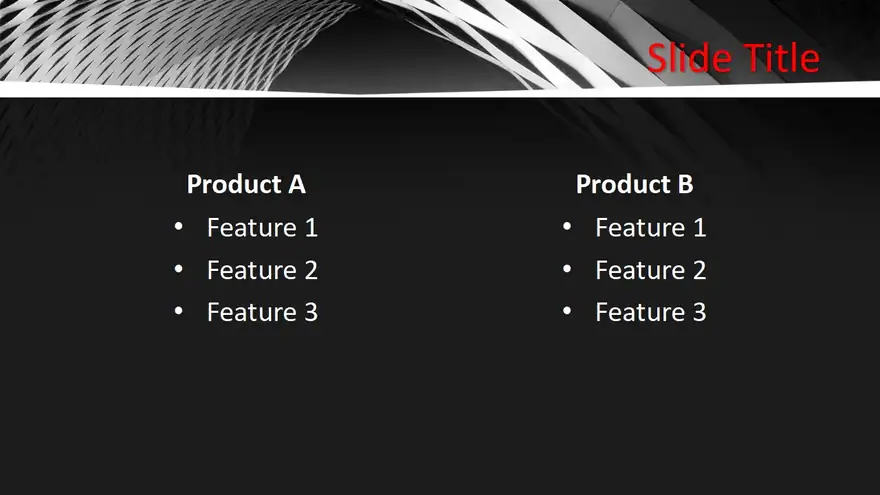 Free Black and White PowerPoint Template