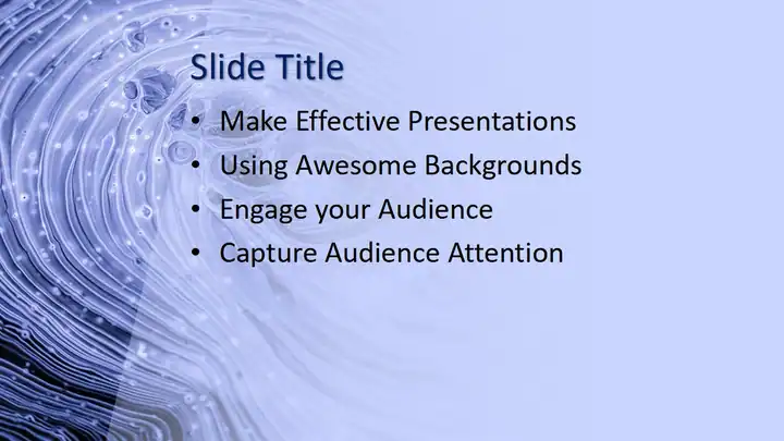 Free Blue Biology PowerPoint Template