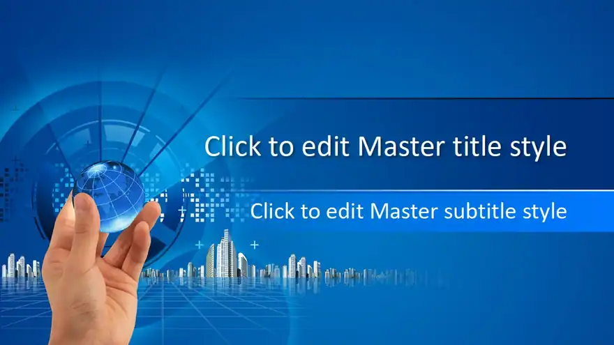 Free Business Global PowerPoint Template