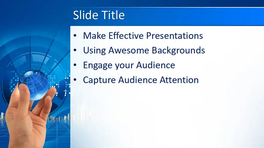 Free Business Global PowerPoint Template