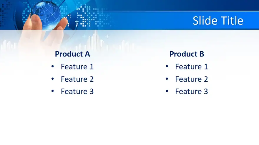 Free Business Global PowerPoint Template