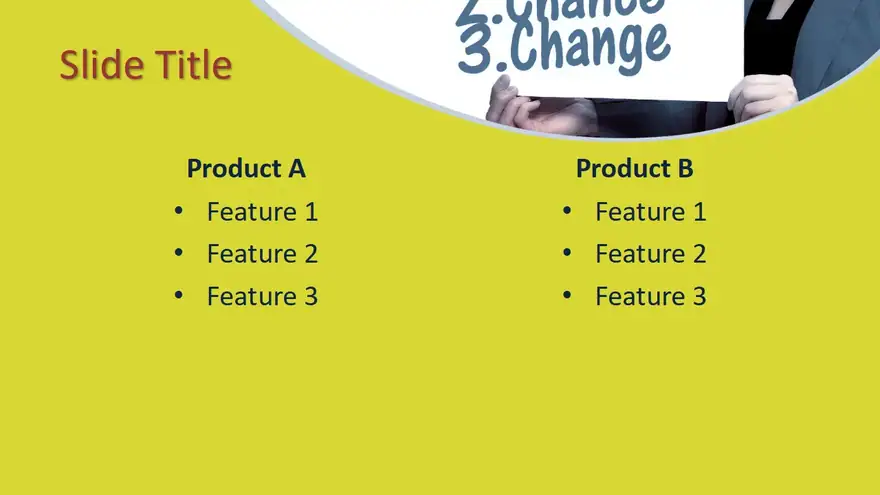 Free Choice Chance Change PowerPoint Template