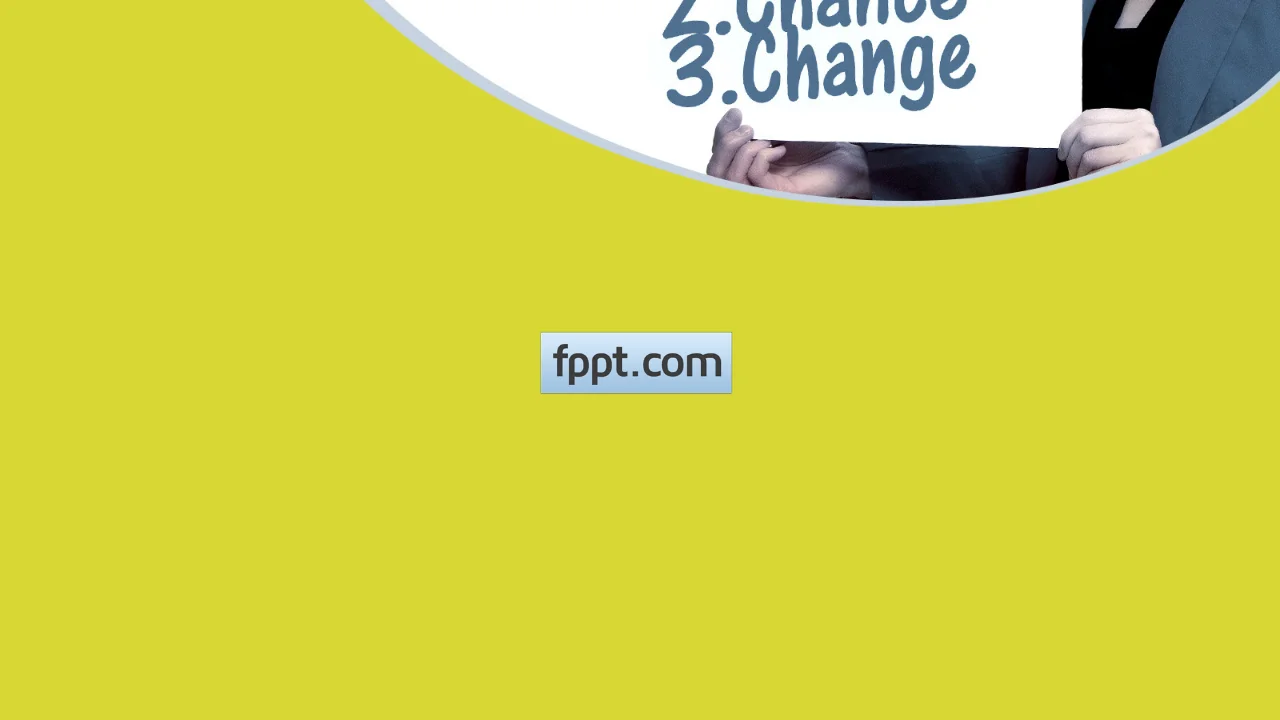 Free Choice Chance Change PowerPoint Template