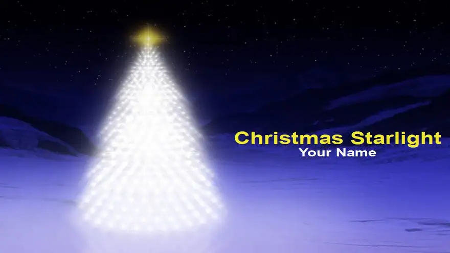 Free Christmas Starlight Template