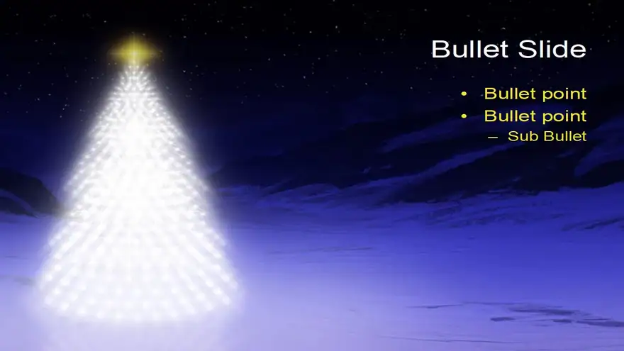 Free Christmas Starlight Template
