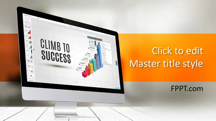 Free Climb To Success PowerPoint Template