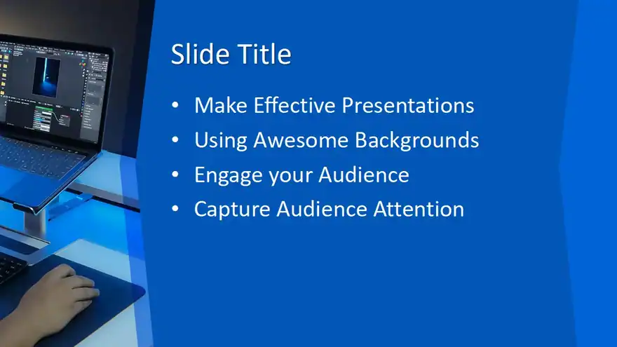Free Computer Desk PowerPoint Template