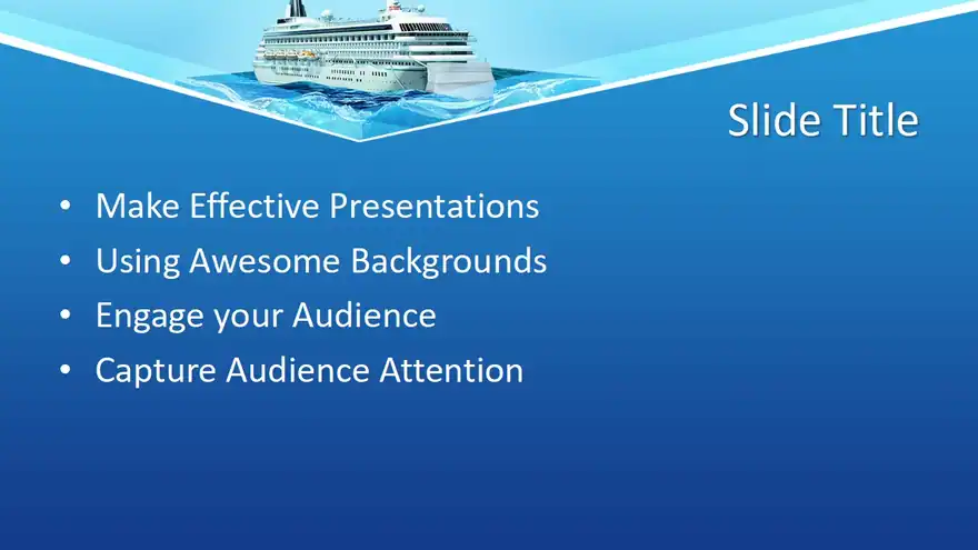 Free COVID Cruise Ship Travel PowerPoint Template