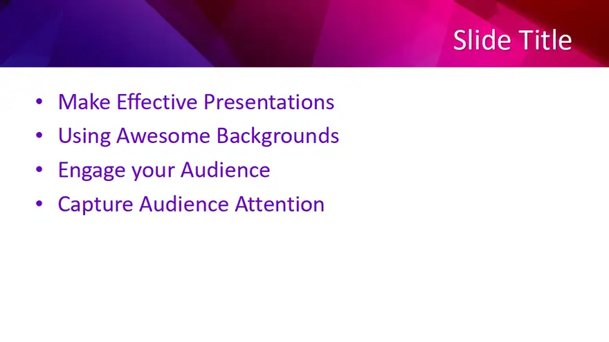 Free Crimson PowerPoint Template