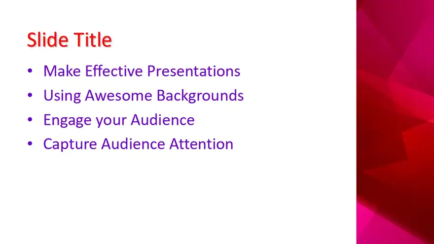 Free Crimson PowerPoint Template
