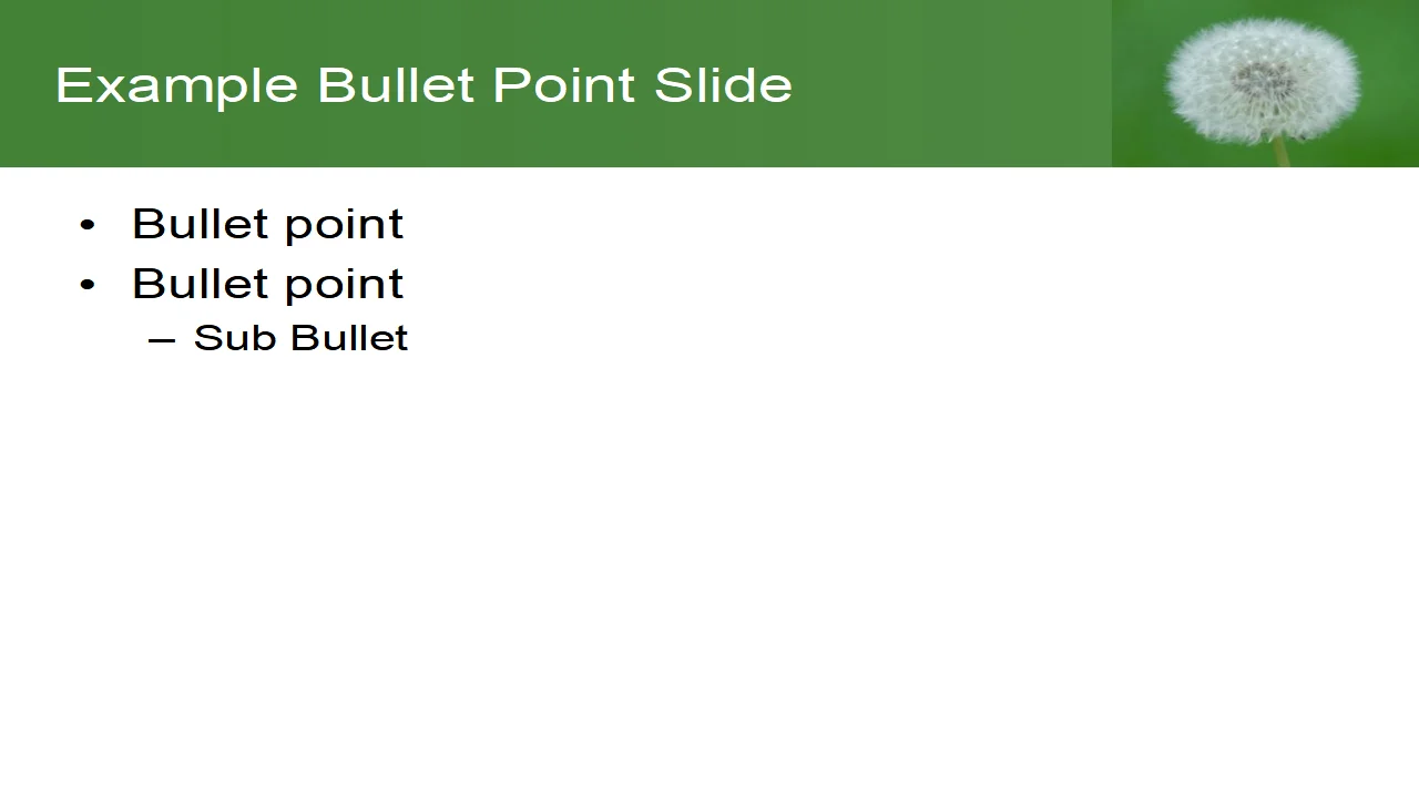 Free Dandelion PowerPoint Template