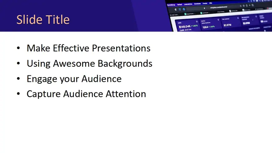 Free Dashboard PowerPoint Template