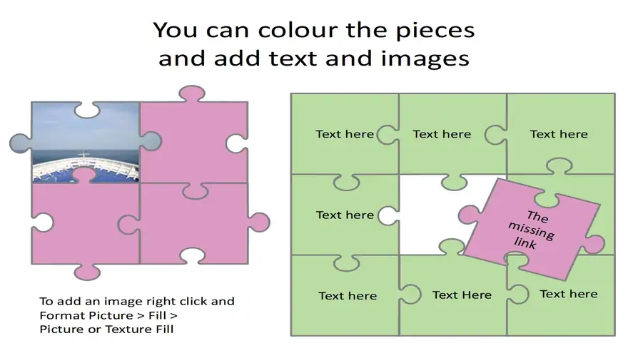 Free Editable Jigsaw Pieces Powerpoint Template