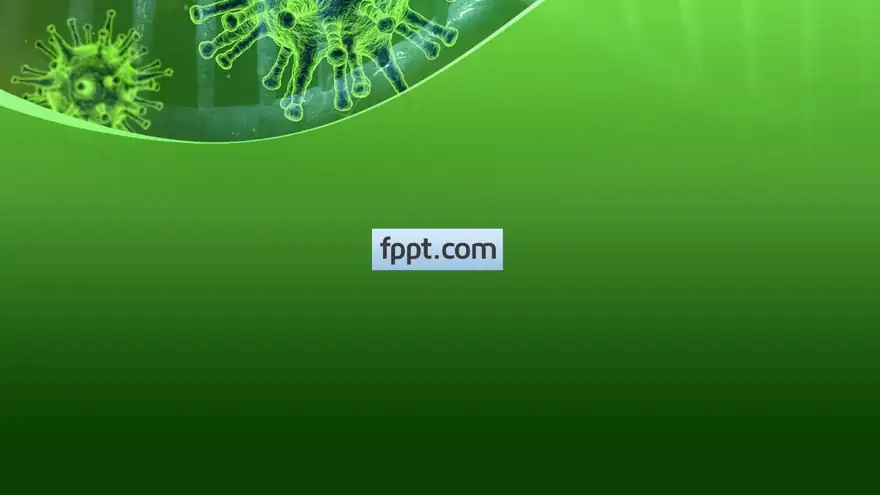 Free Green Virus PowerPoint Template