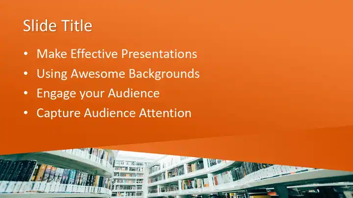 Free Modern Library PowerPoint Template