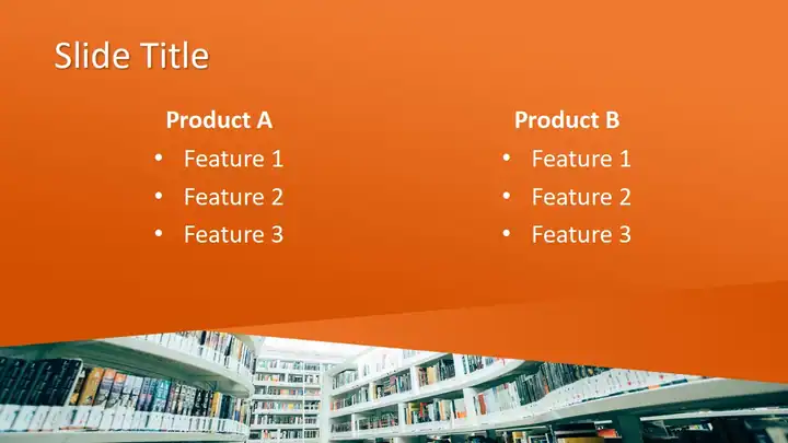Free Modern Library PowerPoint Template