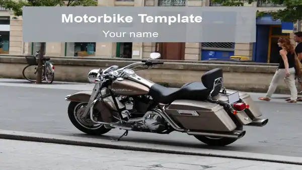 Free Motorbike PowerPoint Template