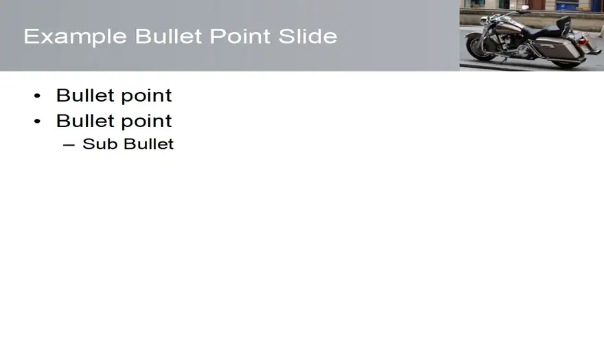 Free Motorbike PowerPoint Template