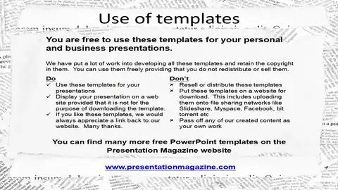 Free Newspaper Headlines Powerpoint Template