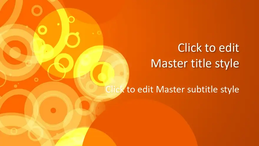Free Orange Abstract Design for PowerPoint