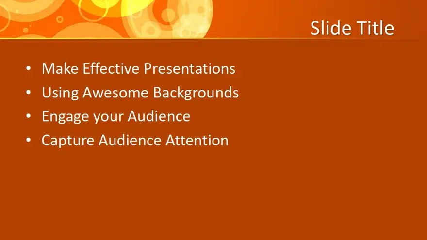 Free Orange Abstract Design for PowerPoint