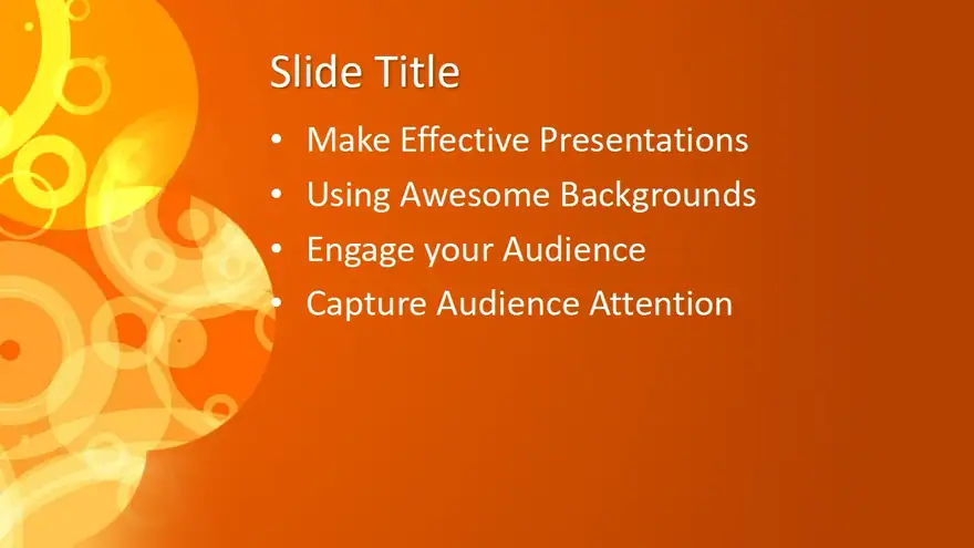Free Orange Abstract Design for PowerPoint