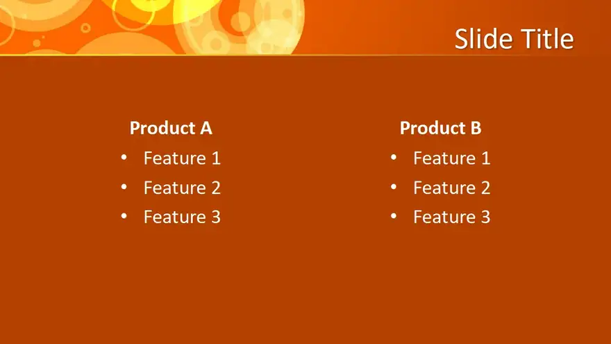 Free Orange Abstract Design for PowerPoint