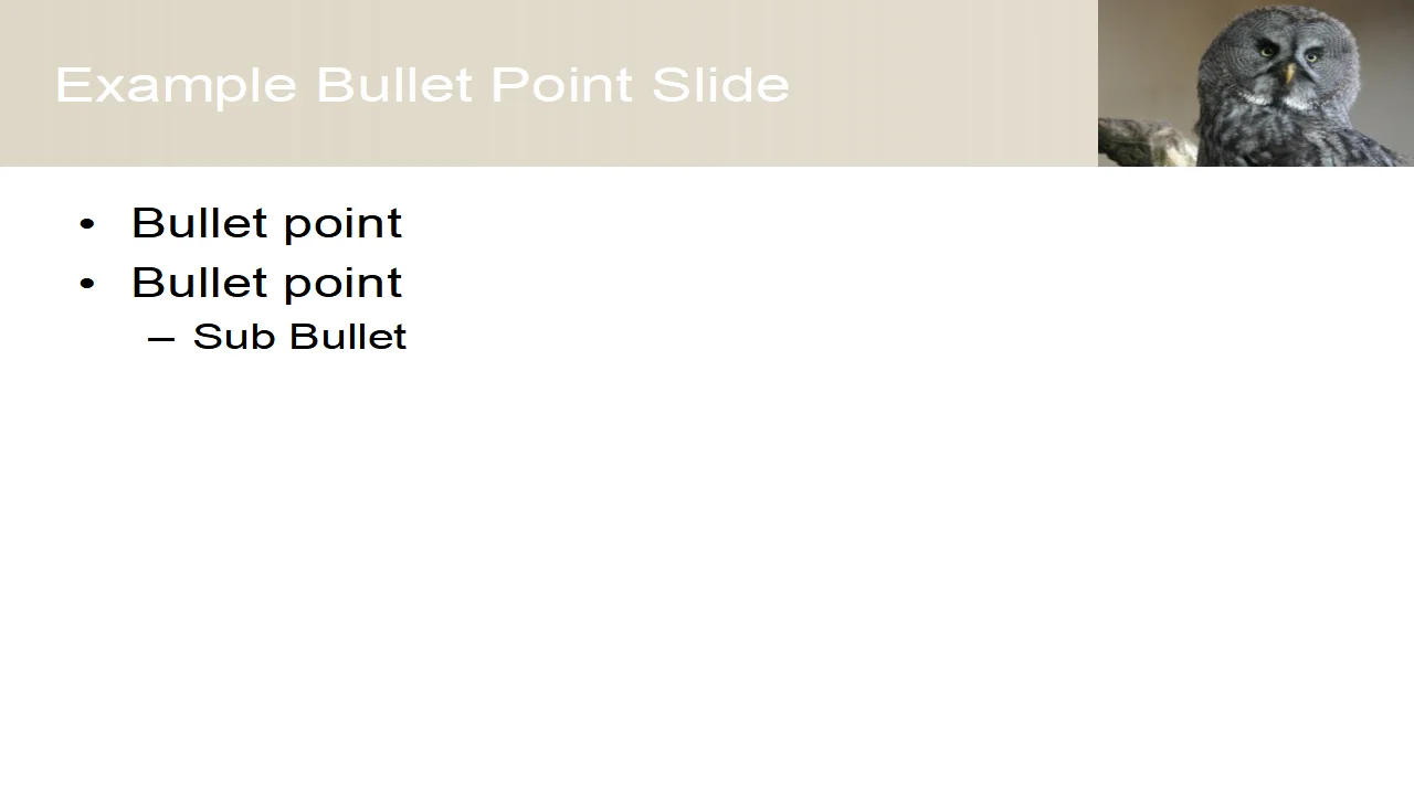 Free Owl PowerPoint Template