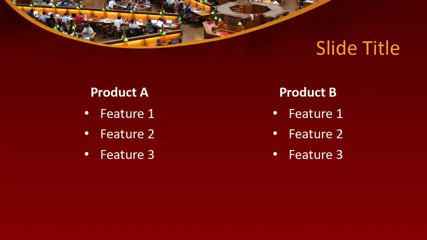 Free People in Library PowerPoint Template