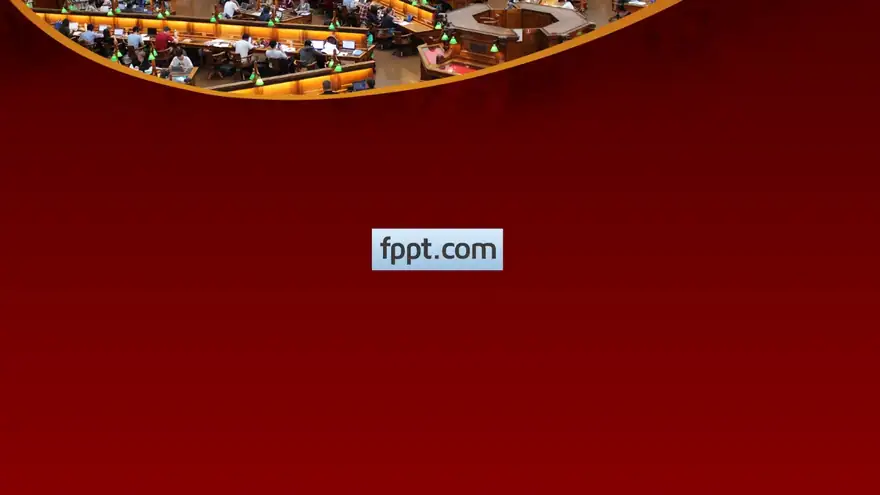 Free People in Library PowerPoint Template