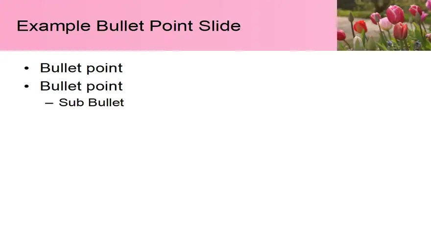 Free Pink Tulips PowerPoint Template