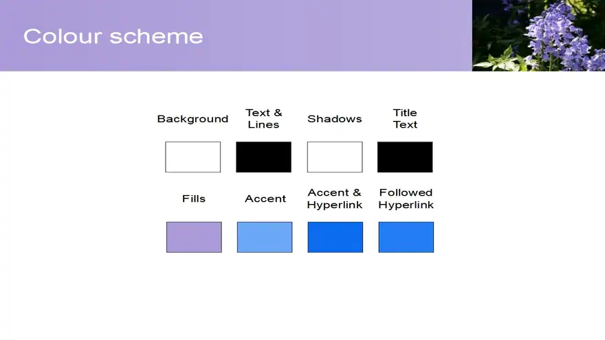 Free Pretty Bluebell PowerPoint Template