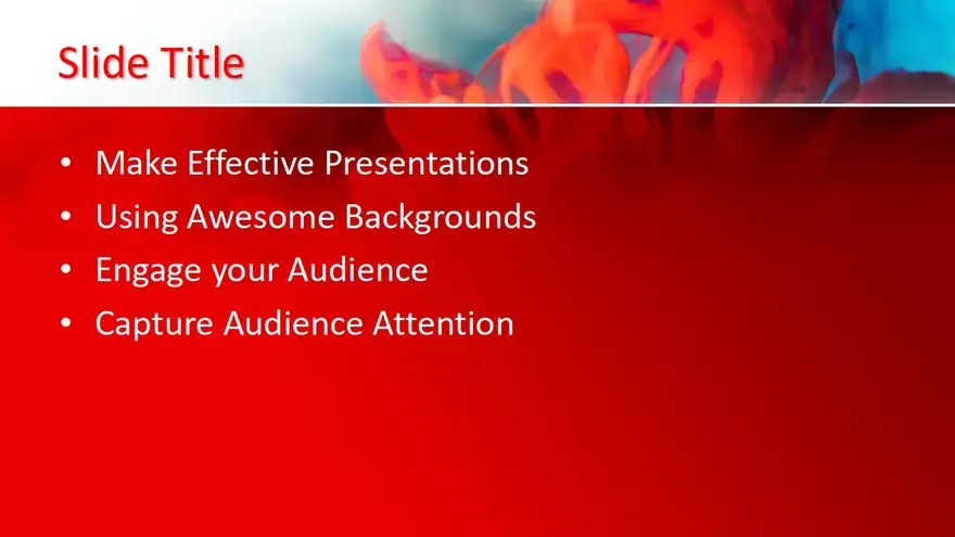 Free Red Background PowerPoint Template