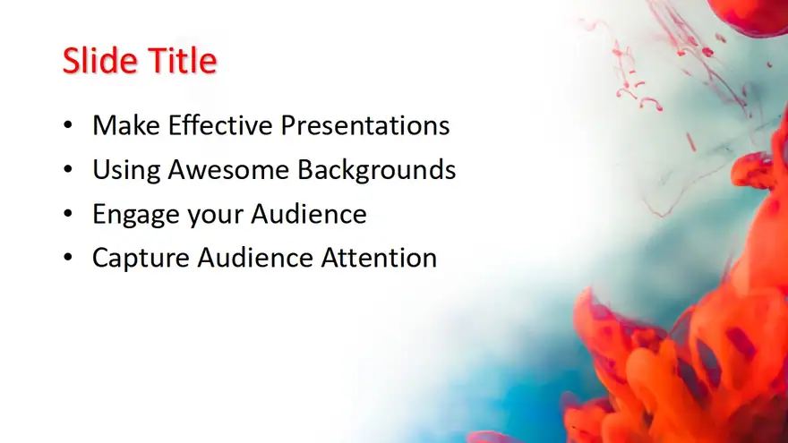 Free Red Background PowerPoint Template