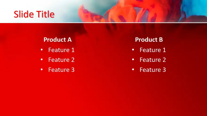 Free Red Background PowerPoint Template