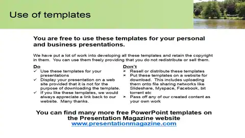 Free River PowerPoint Template