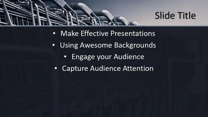 Free Shopping Cart PowerPoint Template