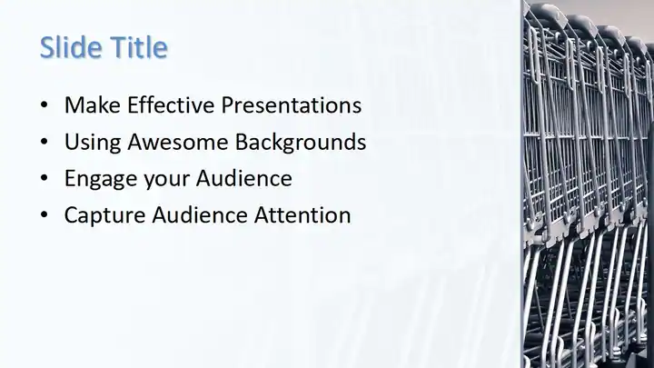 Free Shopping Cart PowerPoint Template