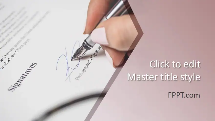 Free Signature PowerPoint Template