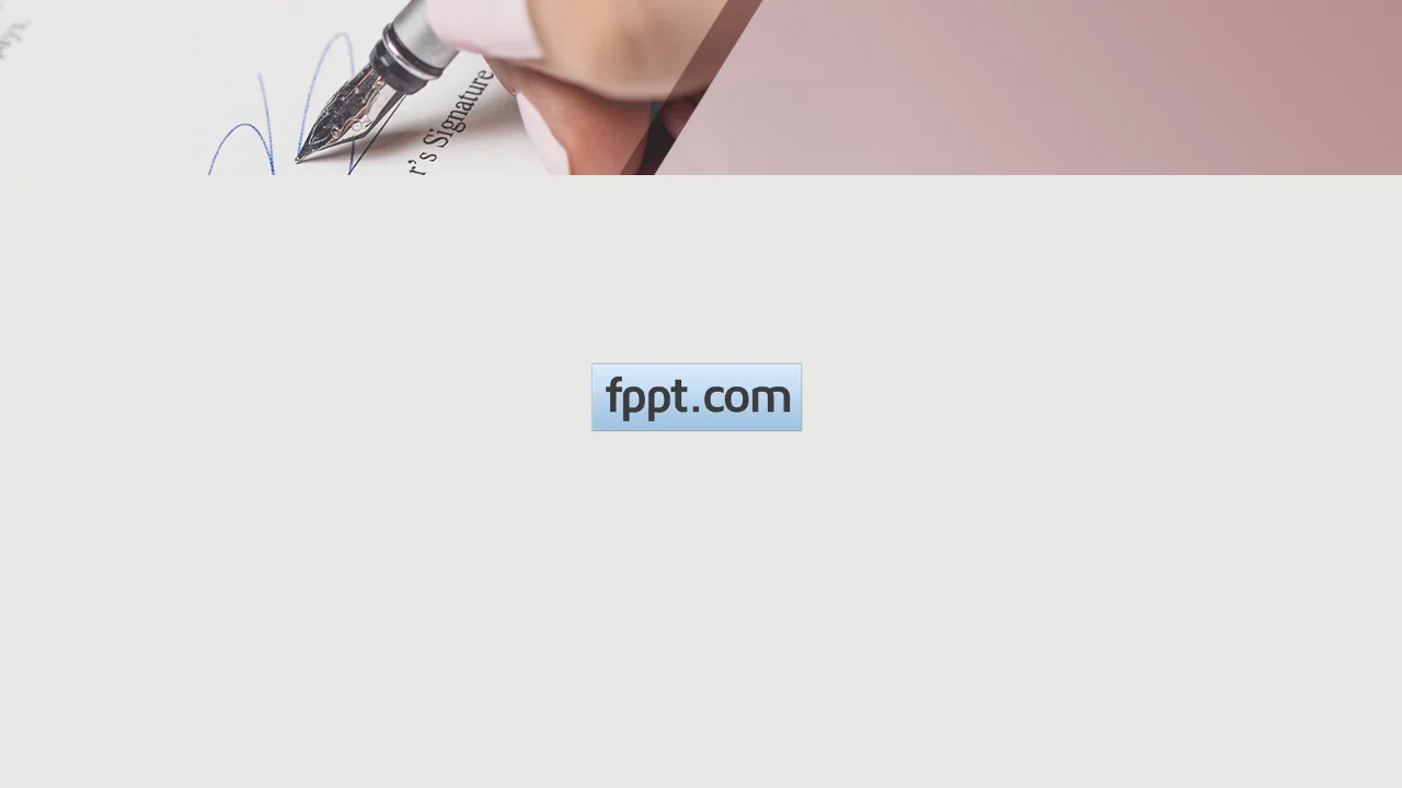 Free Signature PowerPoint Template