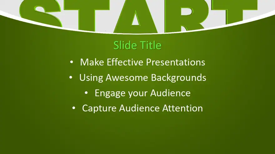 Free Start PowerPoint Template