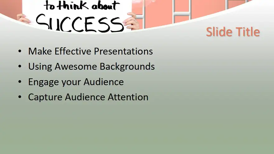 Free Time to Think About Success PowerPoint Template