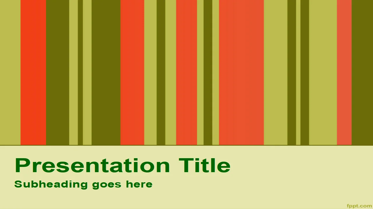 Free Vertical Bars PowerPoint Template