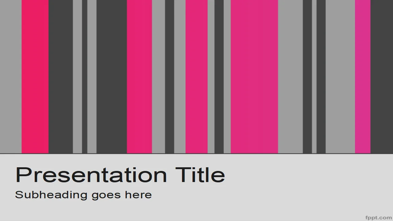 Free Vertical Columns PowerPoint Template