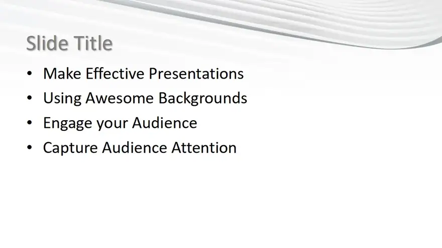 Free White PowerPoint Template