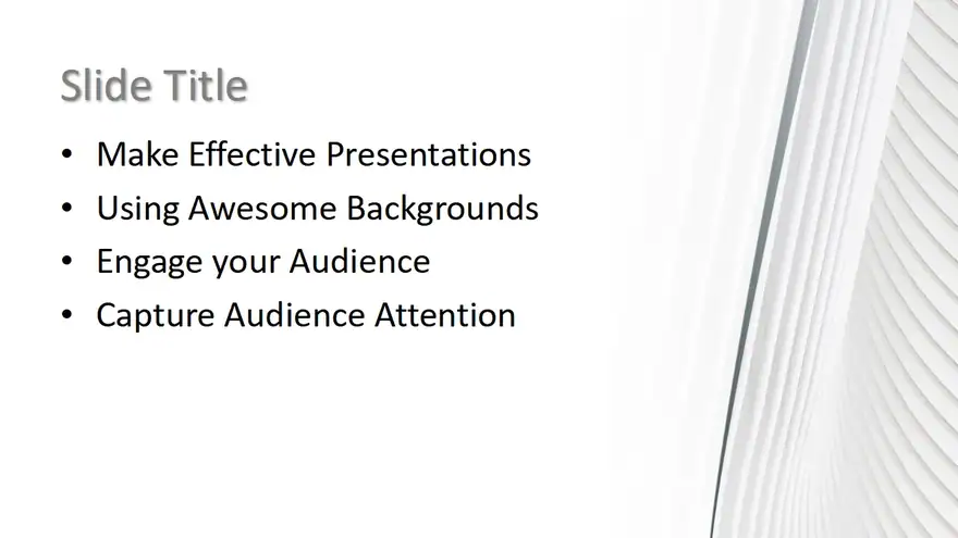 Free White PowerPoint Template