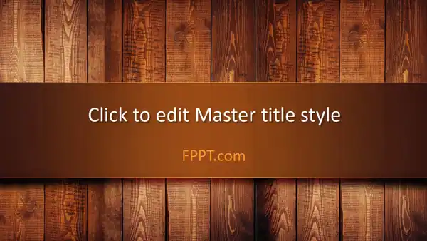 Free Wooden PowerPoint Template